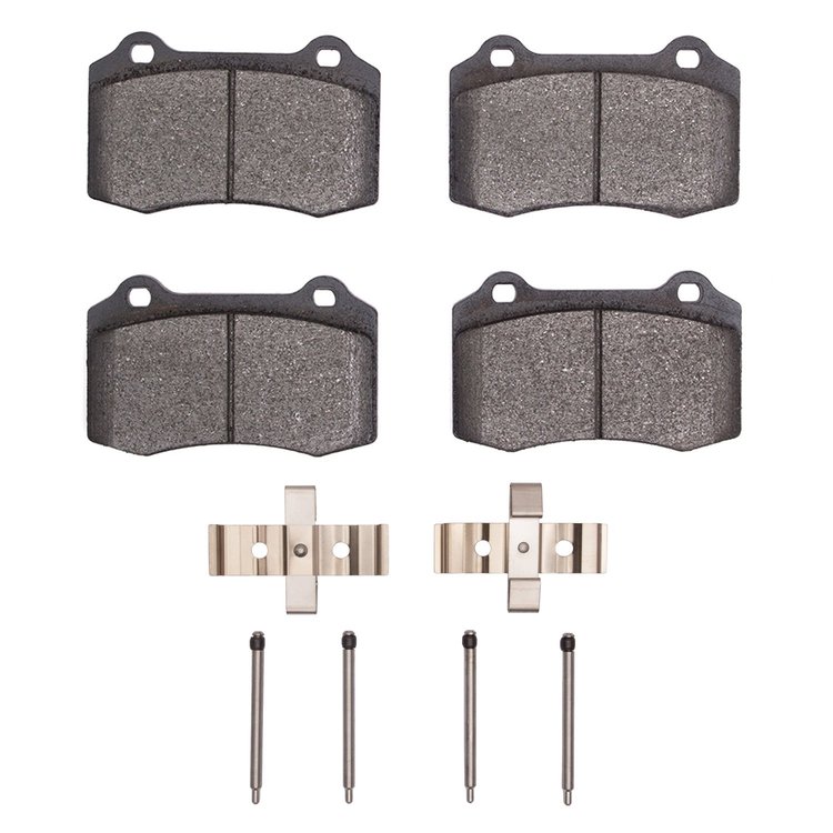 1600-0592-12 5000 Euro Ceramic Brake Pads & Hardware Kit, 2004-2007 Volvo, Position: Rear