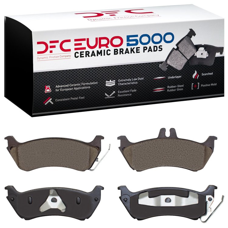 1600-0875-00 5000 Euro Ceramic Brake Pads, 1998-2005 Mercedes-Benz, Position: Rear