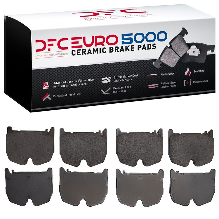 1600-0983-00 5000 Euro Ceramic Brake Pads, 2003-2008 Mercedes-Benz, Position: Front