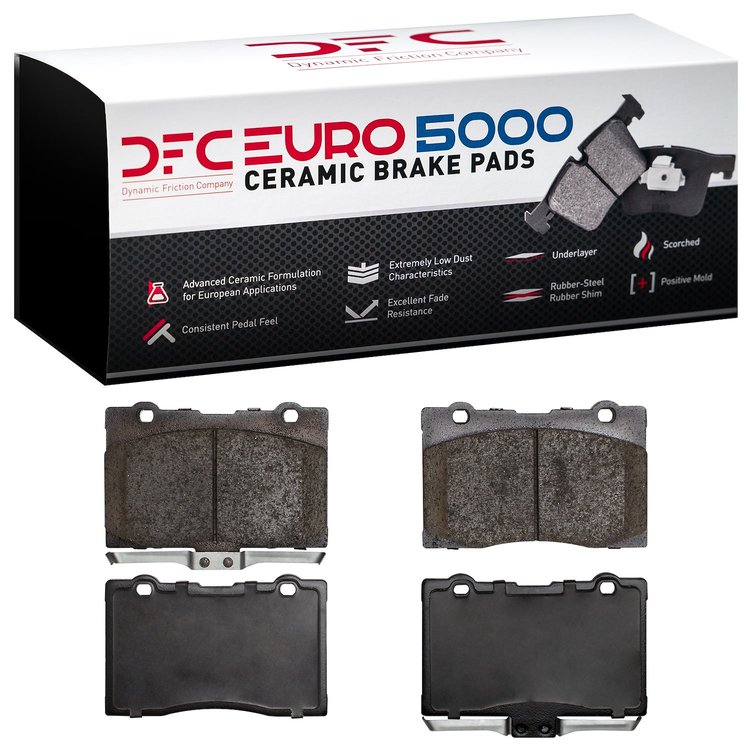 1600-1091-00 5000 Euro Ceramic Brake Pads, 2005-2012 Acura/Honda, Position: Front