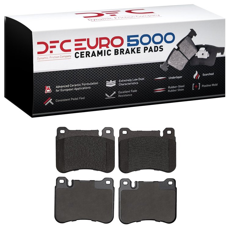 1600-1121-00 5000 Euro Ceramic Brake Pads, 2005-2011 Mercedes-Benz, Position: Front