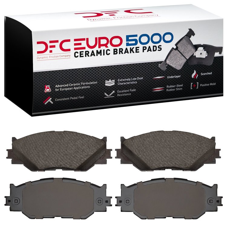 1600-1178-00 5000 Euro Ceramic Brake Pads, 2006-2015 Lexus/Toyota/Scion, Position: Front