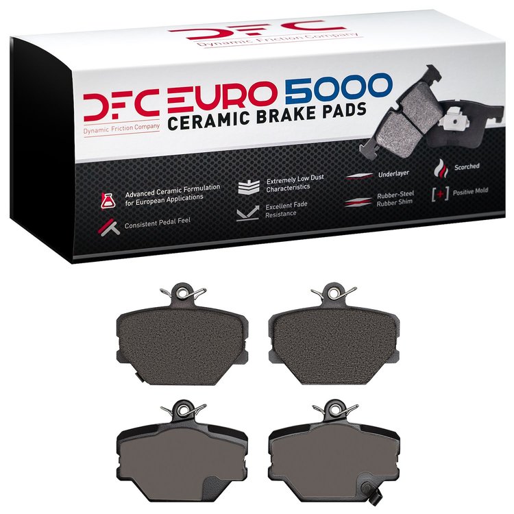 1600-1252-00 5000 Euro Ceramic Brake Pads, 2005-2016 Smart, Position: Front