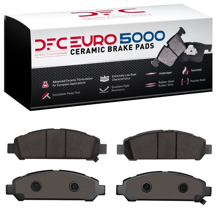 1600-1401-00 5000 Euro Ceramic Brake Pads, 2009-2015 Lexus/Toyota/Scion, Position: Front