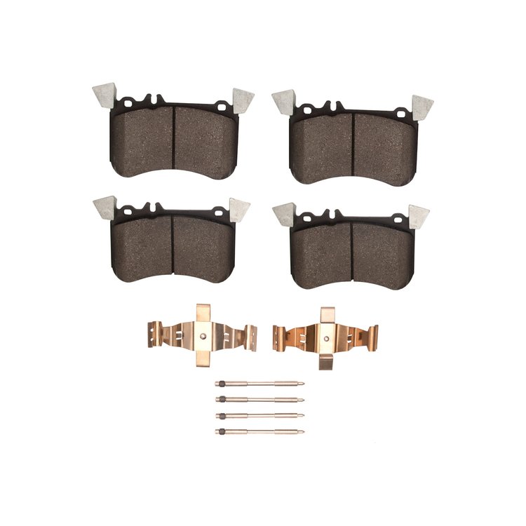 1600-1634-12 5000 Euro Ceramic Brake Pads & Hardware Kit, 2014-2019 Mercedes-Benz, Position: Front