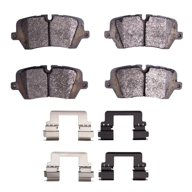 1600-1692-01 5000 Euro Ceramic Brake Pads & Hardware Kit, Fits Select Land Rover, Position: Rear