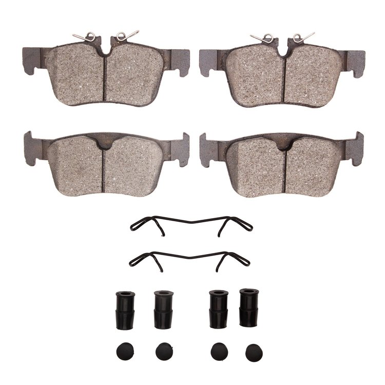 1600-1938-01 5000 Euro Ceramic Brake Pads & Hardware Kit, 2018-2020 Volvo, Position: Rear