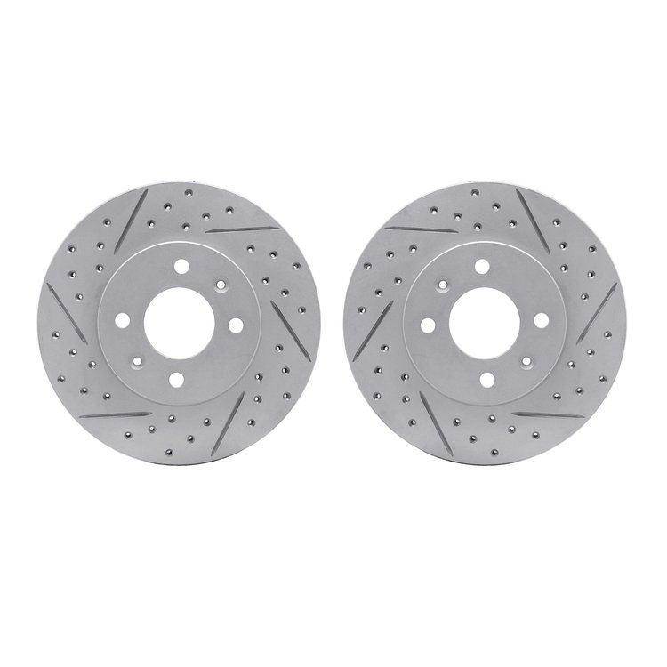 2002-03001 Geoperformance Drilled/Slotted Brake Rotors, 2012-2017 Multiple Makes/Models, Position: Front