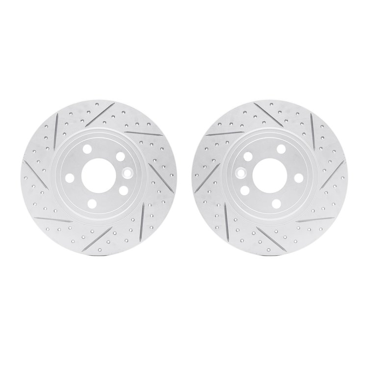 2002-11017 Geoperformance Drilled/Slotted Brake Rotors, 2015-2020 Multiple Makes/Models, Position: Rear