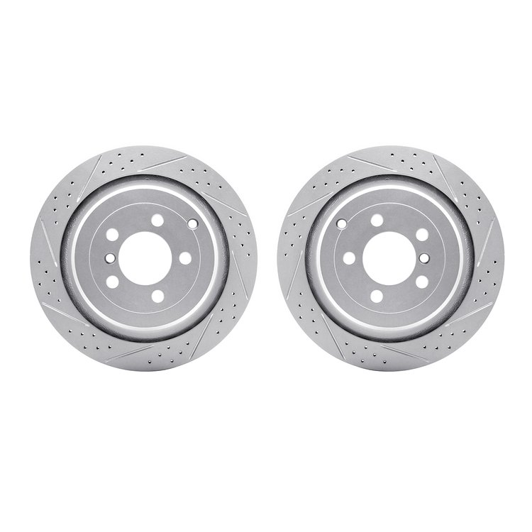 2002-11028 Geoperformance Drilled/Slotted Brake Rotors, 2006-2012 Land Rover, Position: Rear