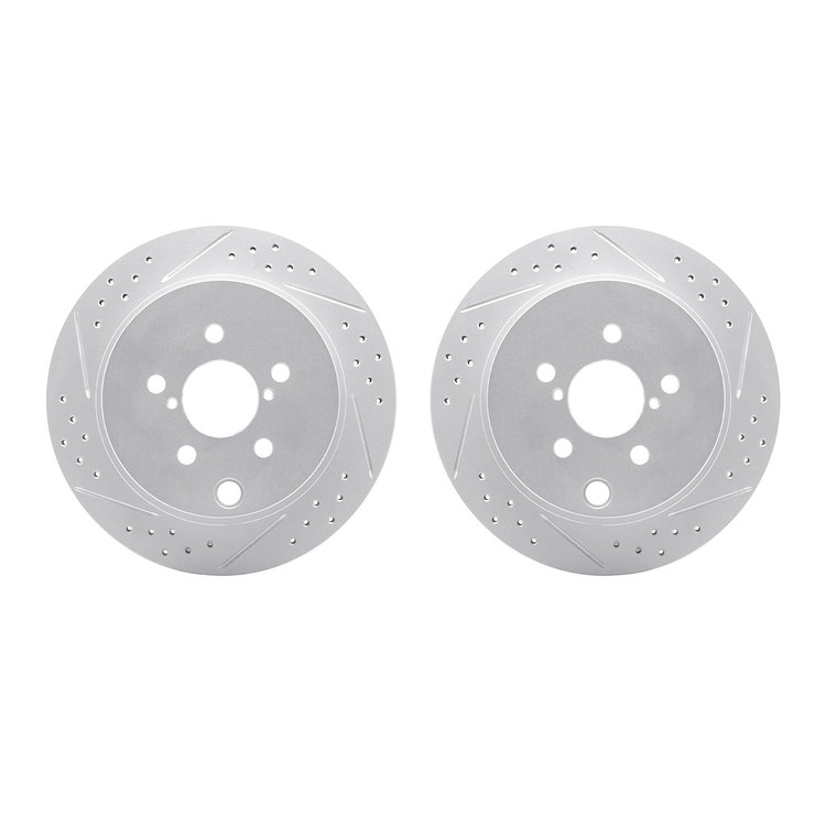 2002-13025 Geoperformance Drilled/Slotted Brake Rotors, 2014-2018 Subaru, Position: Rear