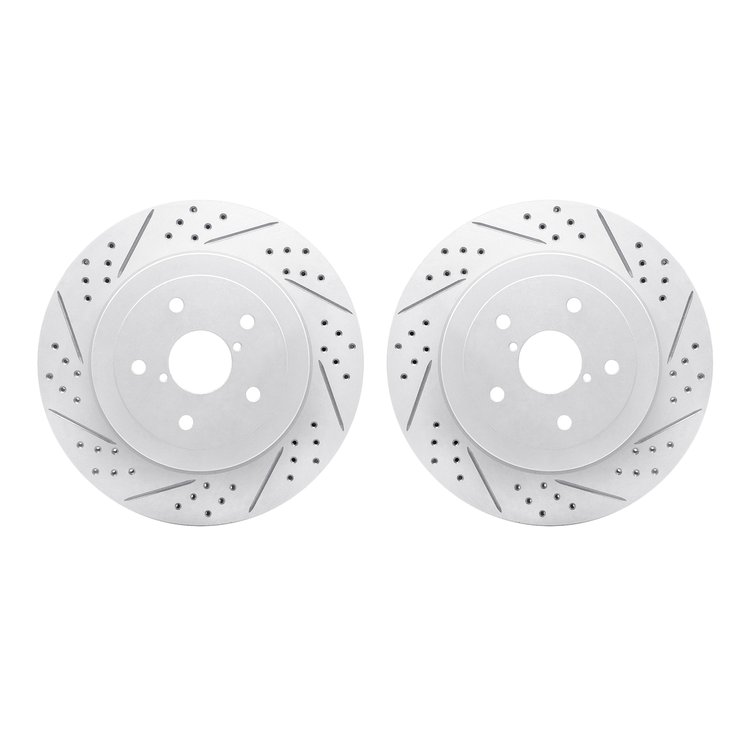 2002-13028 Geoperformance Drilled/Slotted Brake Rotors, 2005-2007 Subaru, Position: Rear