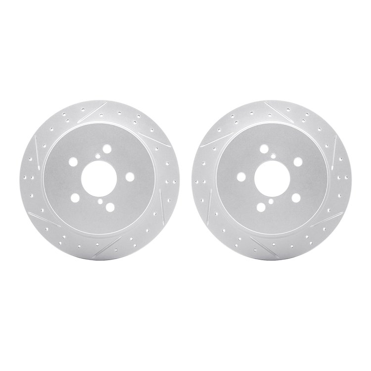 2002-13031 Geoperformance Drilled/Slotted Brake Rotors, 2005-2009 Subaru, Position: Rear