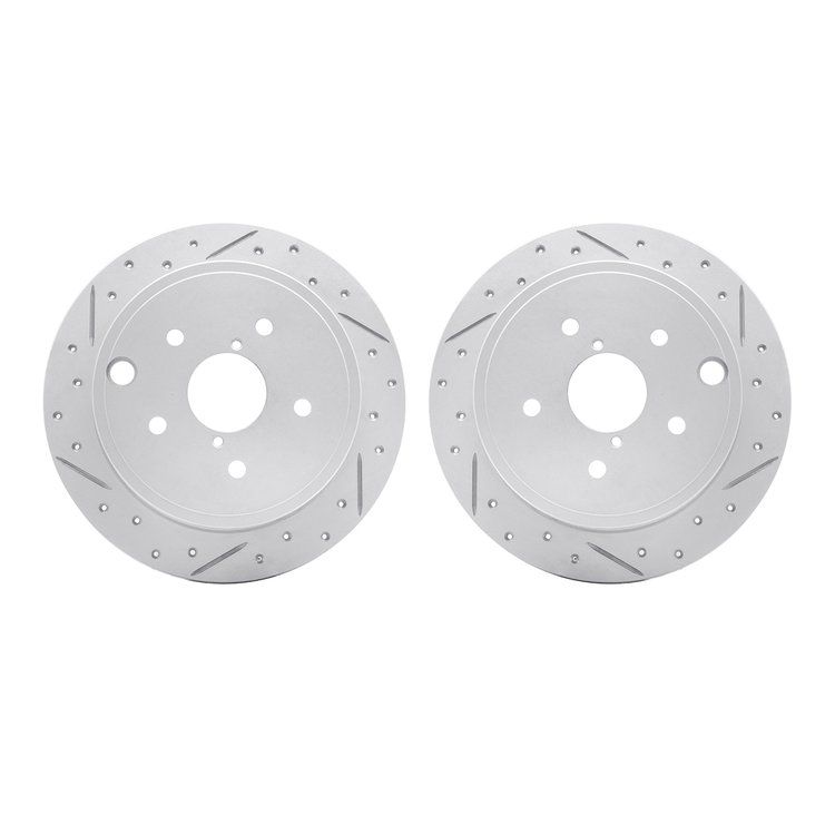 2002-13033 Geoperformance Drilled/Slotted Brake Rotors, 2015-2021 Subaru, Position: Rear