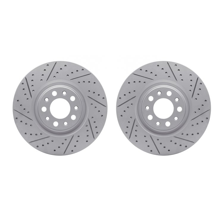 2002-16002 Geoperformance Drilled/Slotted Brake Rotors, 2017-2021 Alfa Romeo, Position: Front