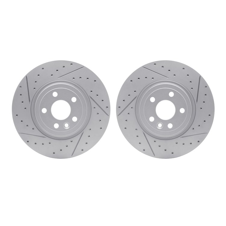 2002-20002 Geoperformance Drilled/Slotted Brake Rotors, 2017-2019 Multiple Makes/Models, Position: Front