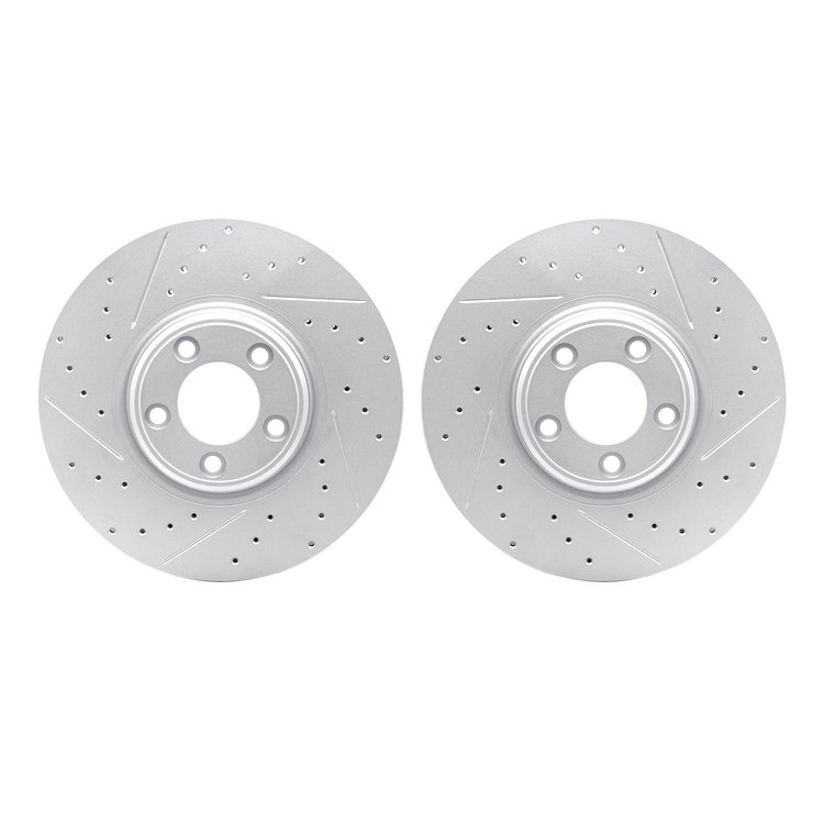 2002-20007 Geoperformance Drilled/Slotted Brake Rotors, 2003-2005 Jaguar, Position: Front