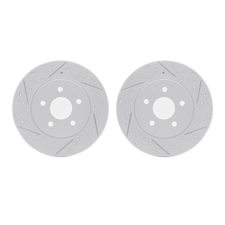 2002-20018 Geoperformance Drilled/Slotted Brake Rotors, 2001-2008 Multiple Makes/Models, Position: Rear