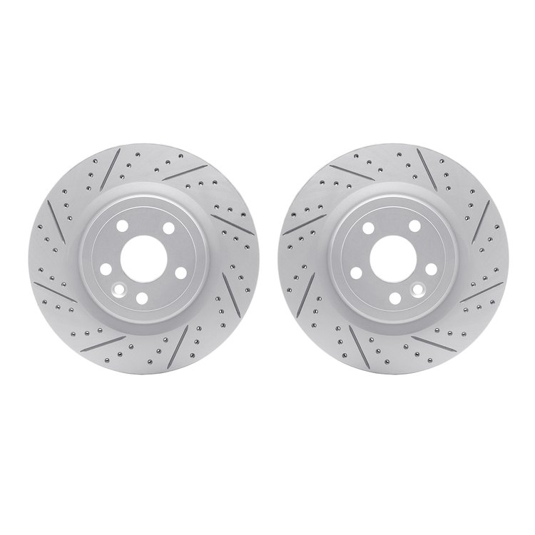 2002-20019 Geoperformance Drilled/Slotted Brake Rotors, 2017-2020 Multiple Makes/Models, Position: Rear