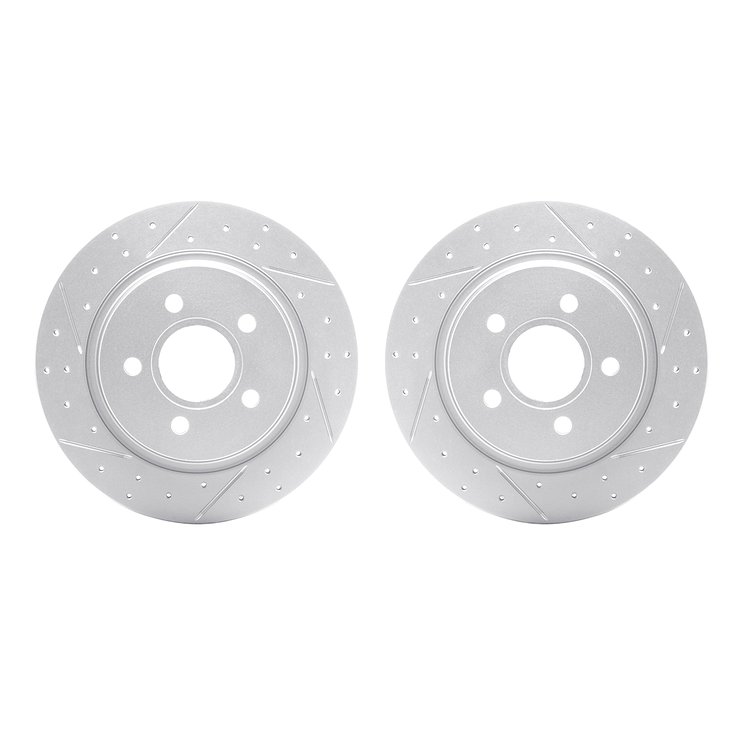 2002-27024 Geoperformance Drilled/Slotted Brake Rotors, 2004-2013 Volvo, Position: Rear