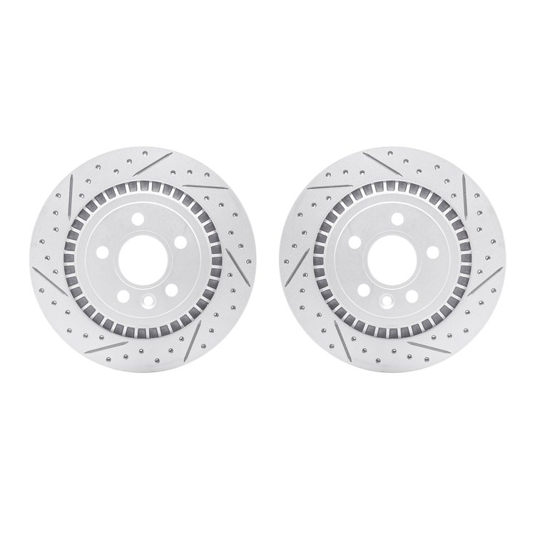 2002-27029 Geoperformance Drilled/Slotted Brake Rotors, 2008-2018 Volvo, Position: Rear