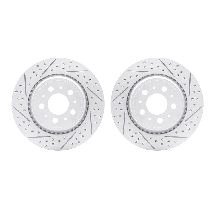 2002-27035 Geoperformance Drilled/Slotted Brake Rotors, 2003-2014 Volvo, Position: Rear