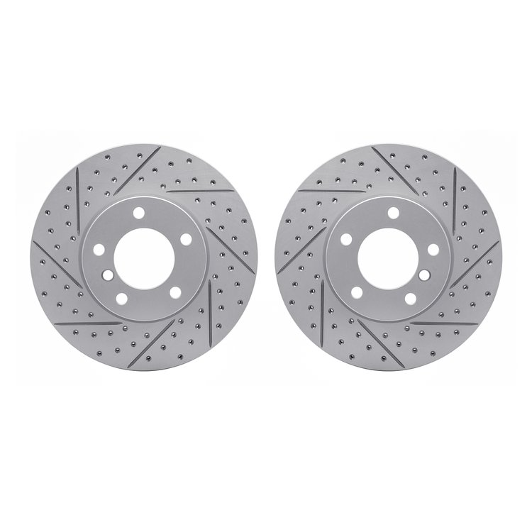 2002-31004 Geoperformance Drilled/Slotted Brake Rotors, 2007-2021 BMW, Position: Front
