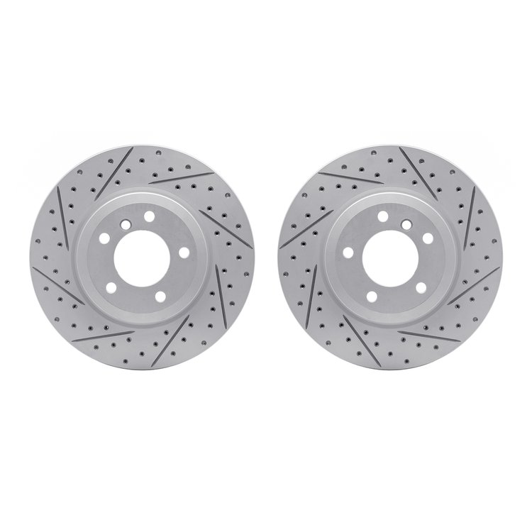 2002-31012 Geoperformance Drilled/Slotted Brake Rotors, 2001-2008 BMW, Position: Front