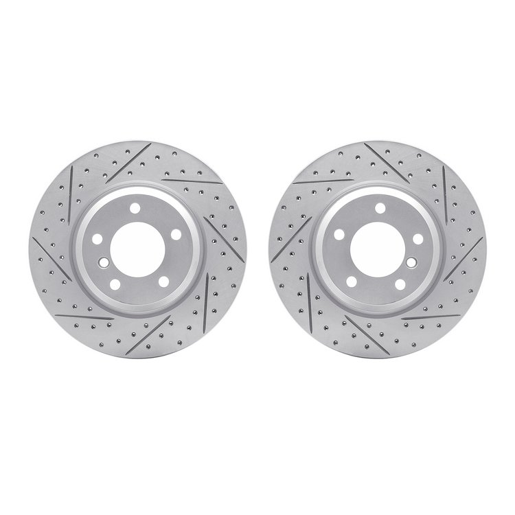 2002-31013 Geoperformance Drilled/Slotted Brake Rotors, 2006-2012 BMW, Position: Front