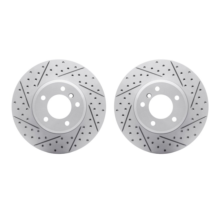 2002-31019 Geoperformance Drilled/Slotted Brake Rotors, 2004-2010 BMW, Position: Front