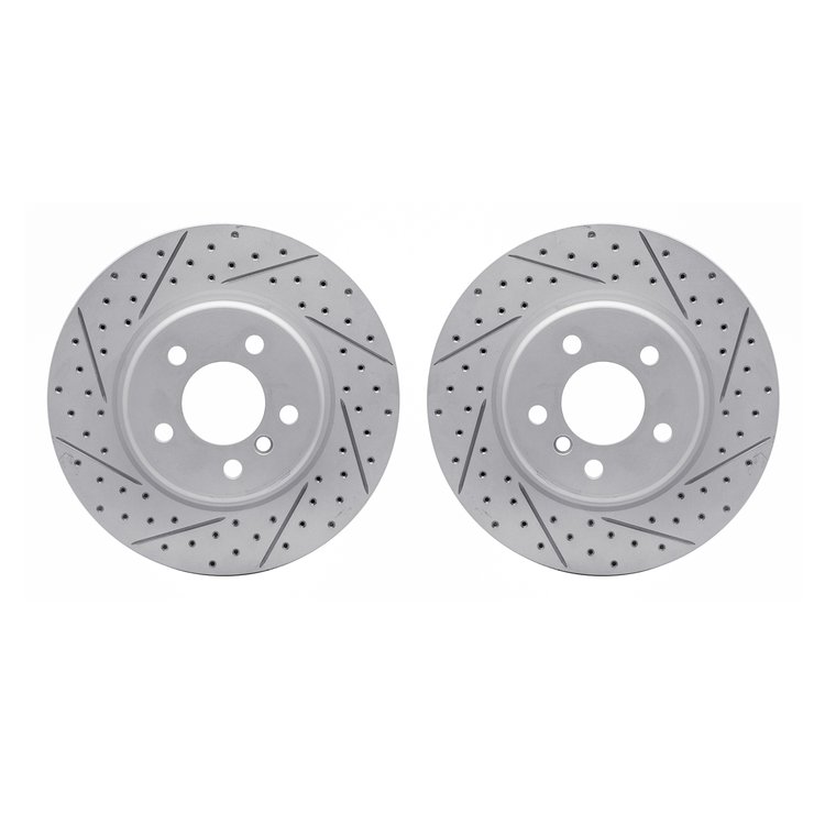 2002-31021 Geoperformance Drilled/Slotted Brake Rotors, 2011-2016 BMW, Position: Front