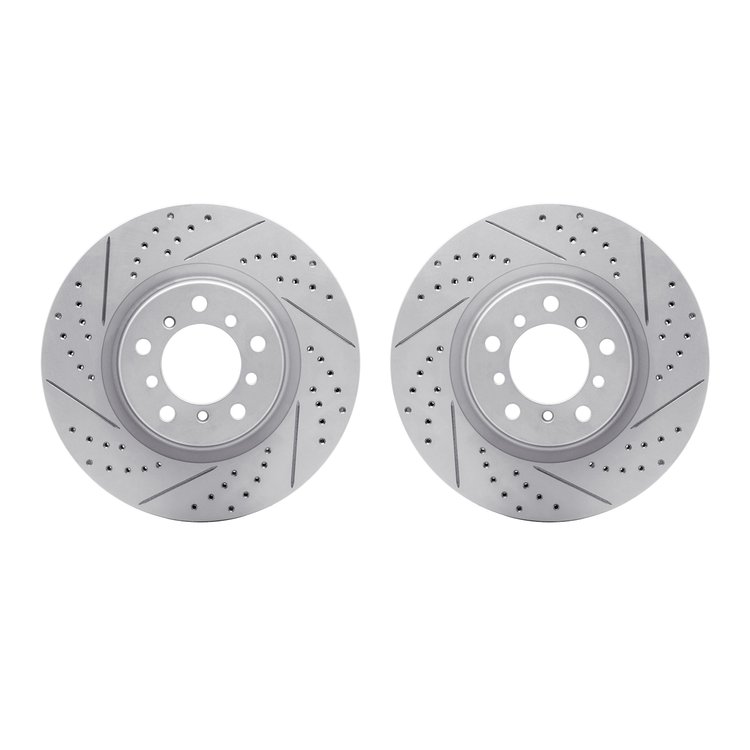2002-31038 Geoperformance Drilled/Slotted Brake Rotors, 2001-2006 BMW, Position: Front