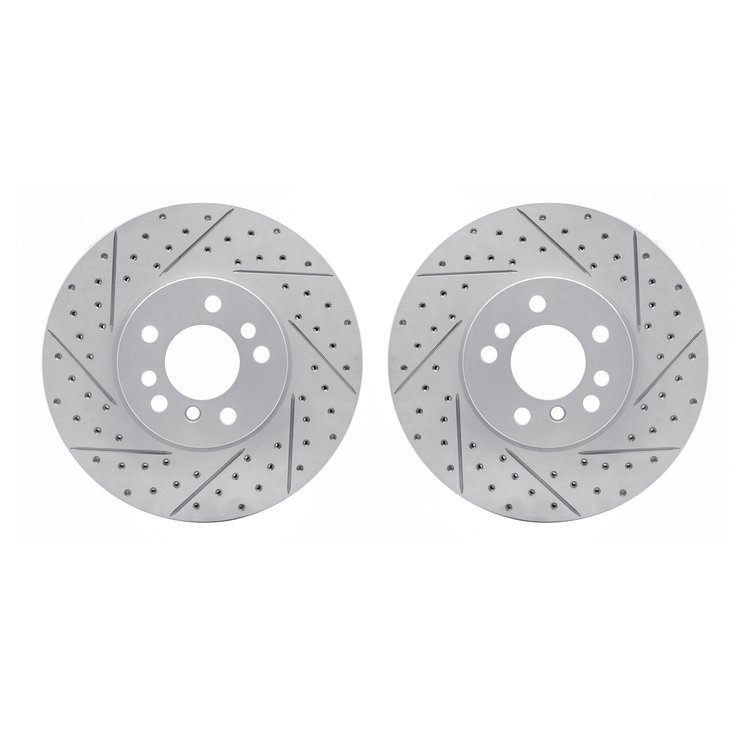 2002-31043 Geoperformance Drilled/Slotted Brake Rotors, 2000-2006 BMW, Position: Front