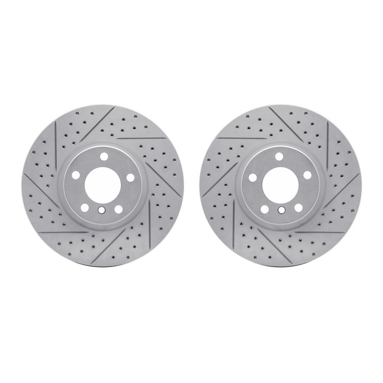 2002-31046 Geoperformance Drilled/Slotted Brake Rotors, 2007-2018 BMW, Position: Front