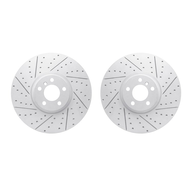 2002-31049 Geoperformance Drilled/Slotted Brake Rotors, 2010-2011 BMW, Position: Front