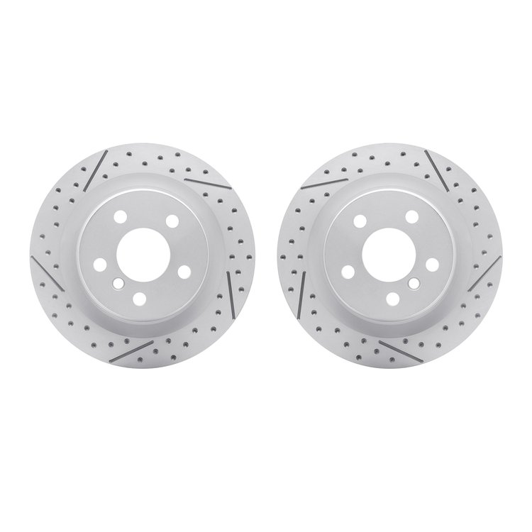2002-31057 Geoperformance Drilled/Slotted Brake Rotors, Fits Select Multiple Makes/Models, Position: Rear