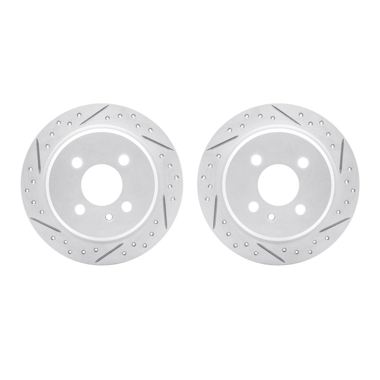 2002-31059 Geoperformance Drilled/Slotted Brake Rotors, 1984-1991 BMW, Position: Rear