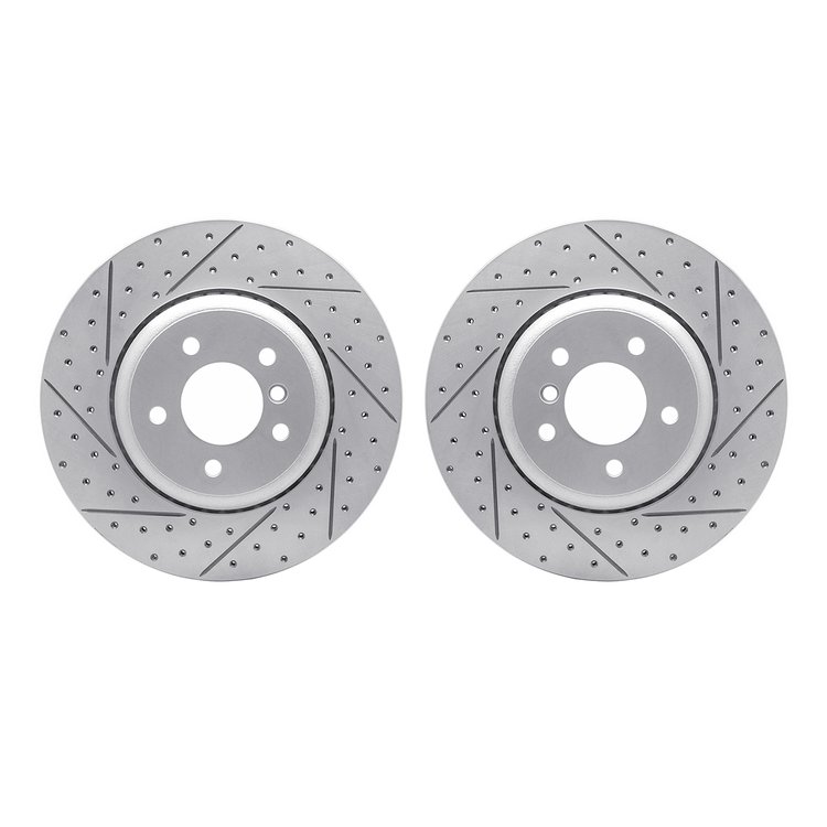2002-31077 Geoperformance Drilled/Slotted Brake Rotors, 2004-2010 BMW, Position: Rear