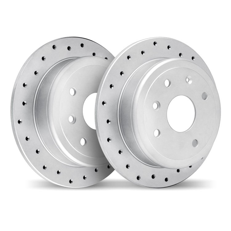 2002-32035 Geoperformance Drilled Brake Rotors, 2009-2014 Mini, Position: Front