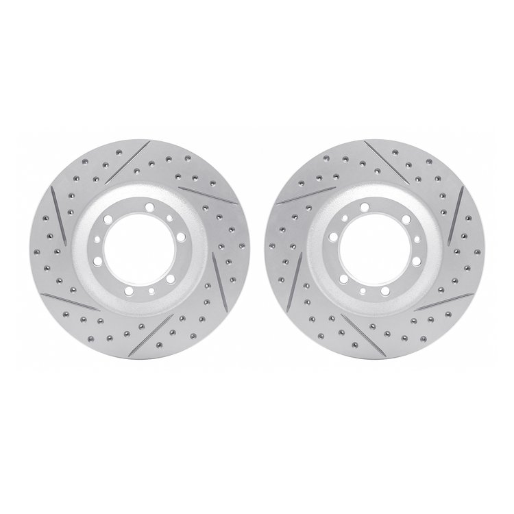 2002-37000 Geoperformance Drilled/Slotted Brake Rotors, 1992-2002 Multiple Makes/Models, Position: Front