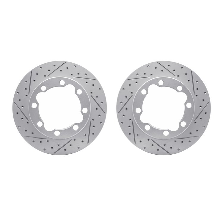 2002-40000 Geoperformance Drilled/Slotted Brake Rotors, 1988-2000 Multiple Makes/Models, Position: Front