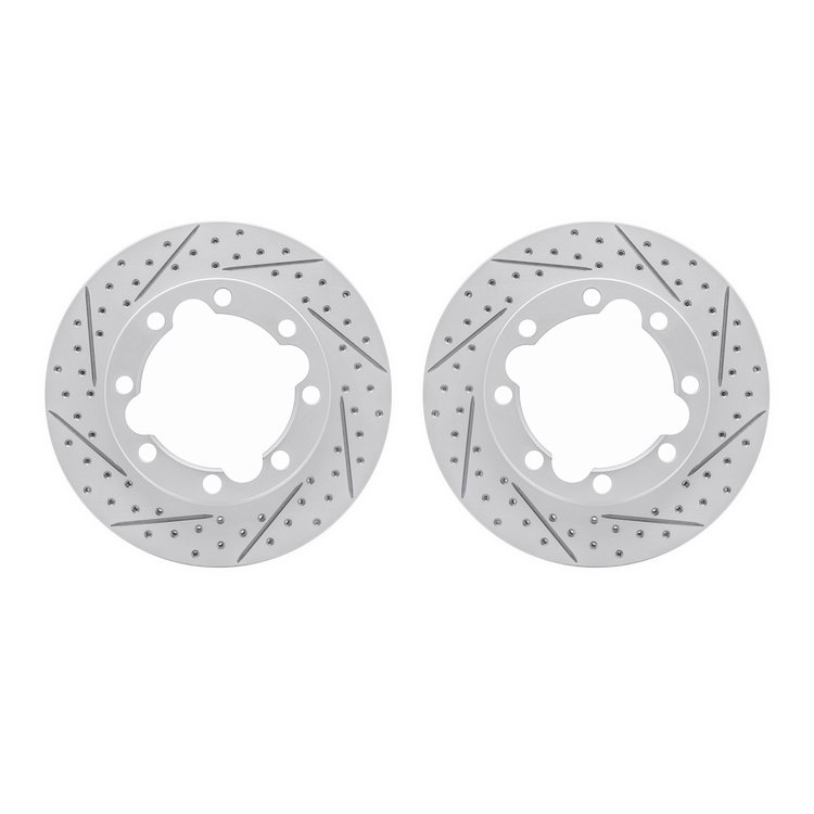 2002-40001 Geoperformance Drilled/Slotted Brake Rotors, 1992-2000 Multiple Makes/Models, Position: Front
