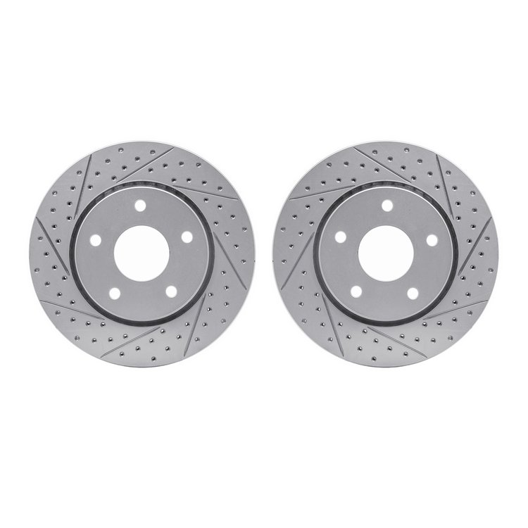 2002-40011 Geoperformance Drilled/Slotted Brake Rotors, 2008-2016 Multiple Makes/Models, Position: Front