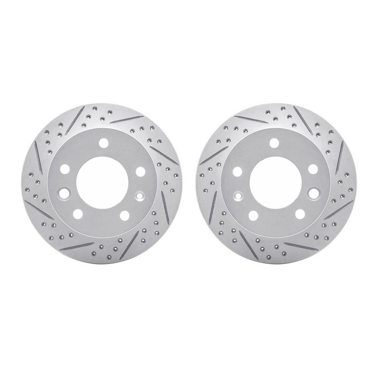 2002-40033 Geoperformance Drilled/Slotted Brake Rotors, 2002-2006 Multiple Makes/Models, Position: Front