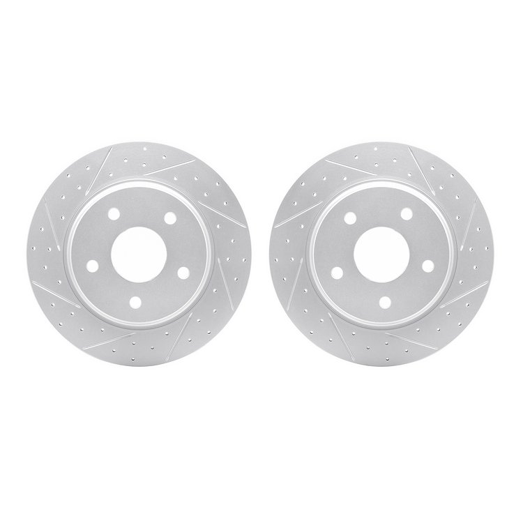 2002-40040 Geoperformance Drilled/Slotted Brake Rotors, 2008-2016 Multiple Makes/Models, Position: Rear