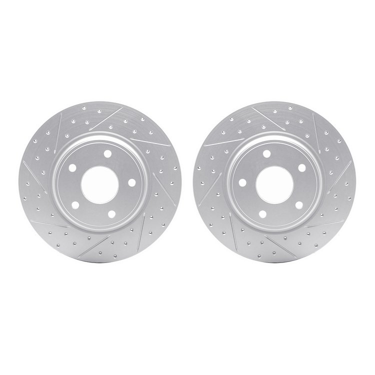 2002-40041 Geoperformance Drilled/Slotted Brake Rotors, 2012-2020 Multiple Makes/Models, Position: Rear