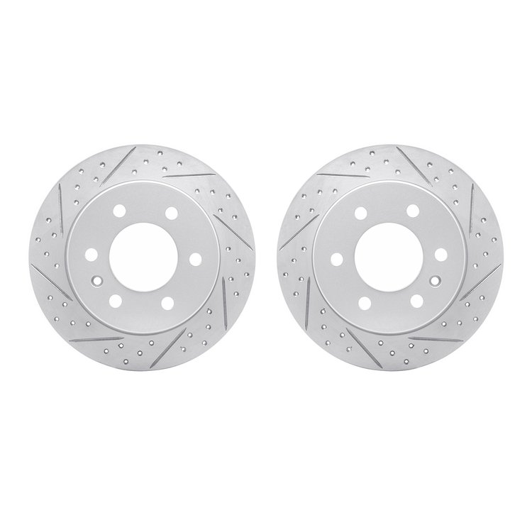 2002-40057 Geoperformance Drilled/Slotted Brake Rotors, 2007-2018 Multiple Makes/Models, Position: Rear