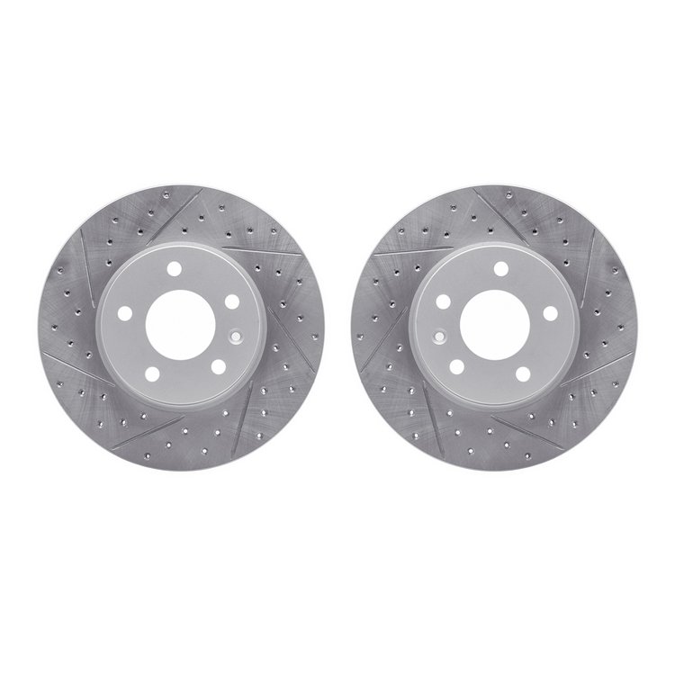 2002-46006 Geoperformance Drilled/Slotted Brake Rotors, Fits Select GM, Position: Front