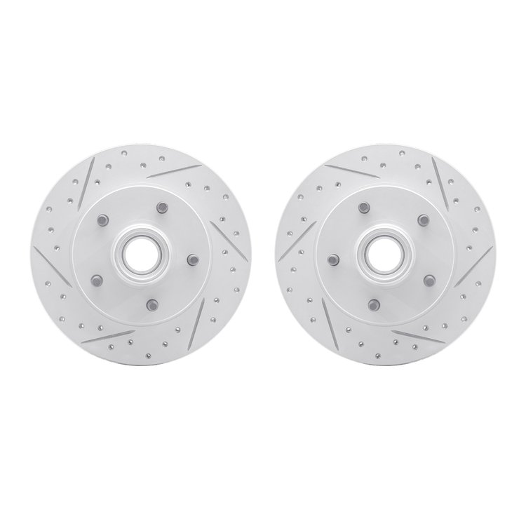 2002-47004 Geoperformance Drilled/Slotted Brake Rotors, 1982-1995 GM, Position: Front