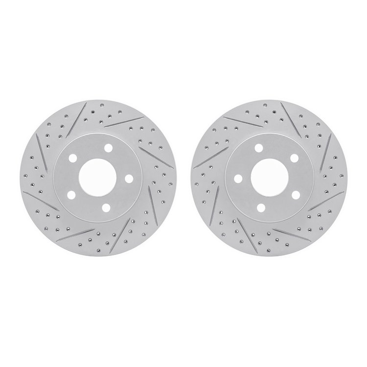 2002-47017 Geoperformance Drilled/Slotted Brake Rotors, 2007-2010 GM, Position: Front